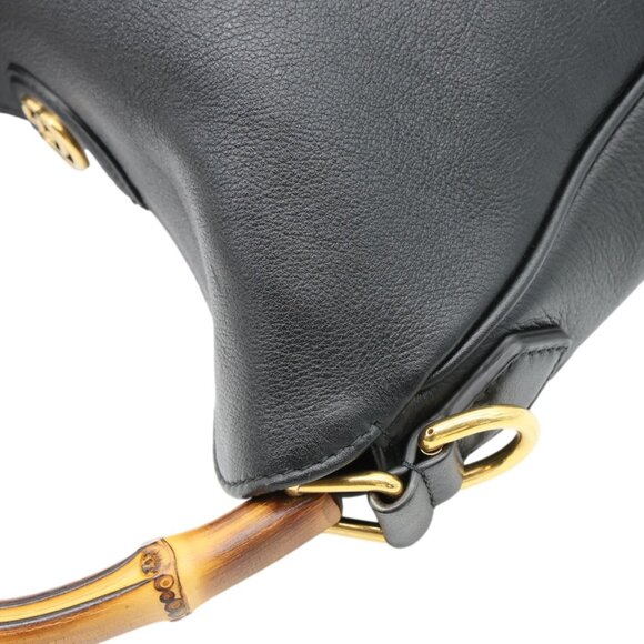 Gucci Diana Medium Leather Top Handle Shoulder Bag Black 746124 - Picture 6 of 13